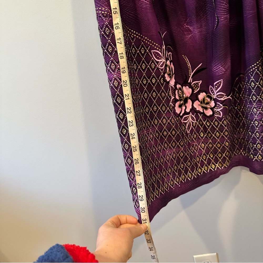 T-C Fashion Co-Ord Purple, White and Black with Gold Glitter Top and Maxi Skirt - Picture 11 of 12